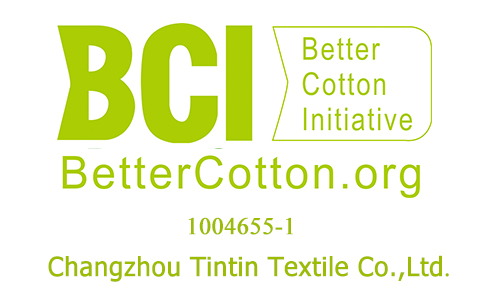 CHANGZHOU TINTIN TEXTILE CO., LTD has been certified by Better Cotton Initiative